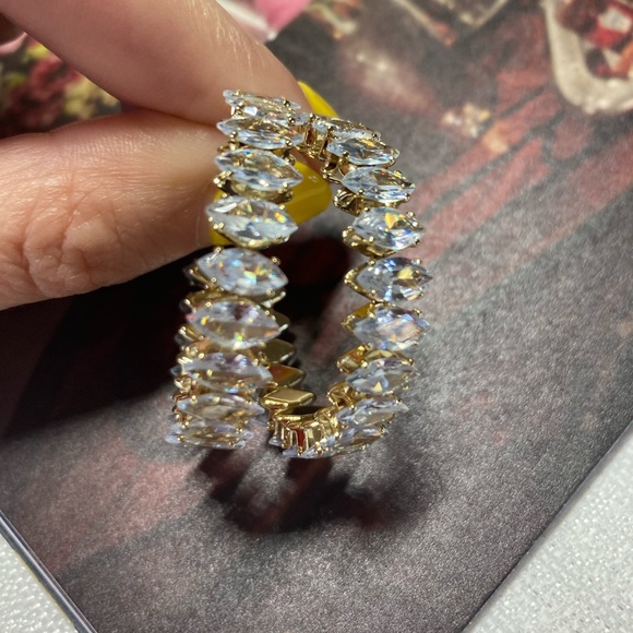 Jewelry - Luxury Gold Plated Crystals Hoop Earrings